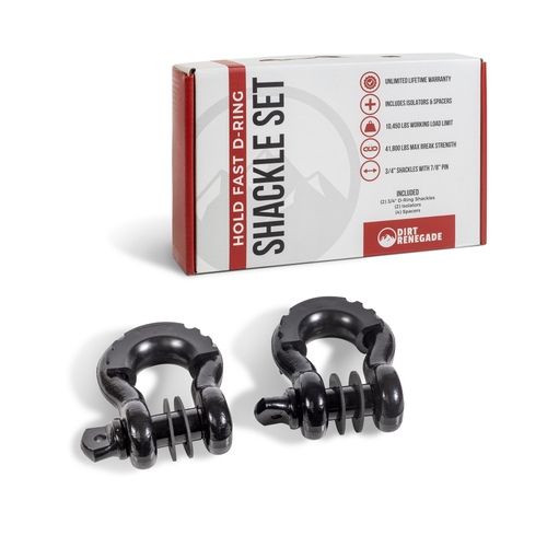 Hold Fast D Ring Shackle Set