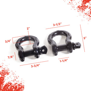 Hold Fast D Ring Shackle Set