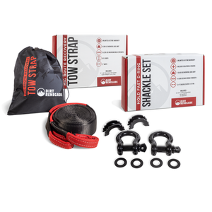 Best Recovery Kit - 30ft Tow Strap & Shackle Kit - Off Road